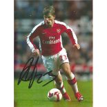 Football Andrey Arshavin 8x6 signed colour photo pictured in action for Arsenal. Good Condition. All