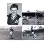 Lot of Football Autographed ASTON VILLA photos, superb images depicting 4 players from their 1957 FA