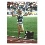 Olympics Lasse Viren signed 6x4 colour photo of the legendary gold medallist in the 5, 000 and 10,