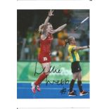 Olympics Hollie Webb signed 6x4 colour photo of the Olympic gold medallist for Great Britain in