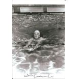 Olympics Anita Lonsborough 6x4 signed black and white photo of the gold medallist for Great