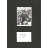 Football John Fitzpatrick 12x8 mounted signature piece. John Herbert Norton Fitzpatrick (born 18