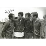 Football Ray Wilson 8x12 signed black and white photo pictured during training while on duty for