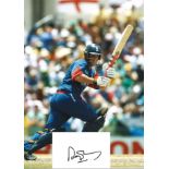 Cricket Andrew Strauss 16x12 colour photo c/w signed album page. Good Condition. All autographs