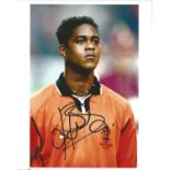 Patrick Kluivert 10x8 signed colour football photo pictured while playing for Holland. Patrick