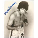 Boxing Mike Rossman 10x8 signed b/w photo. Mike Rossman born Michael Albert DePiano on July 1,