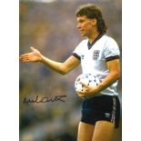 Football Mike Duxbury 16x12 signed colour photo pictured in action for England. Good Condition.