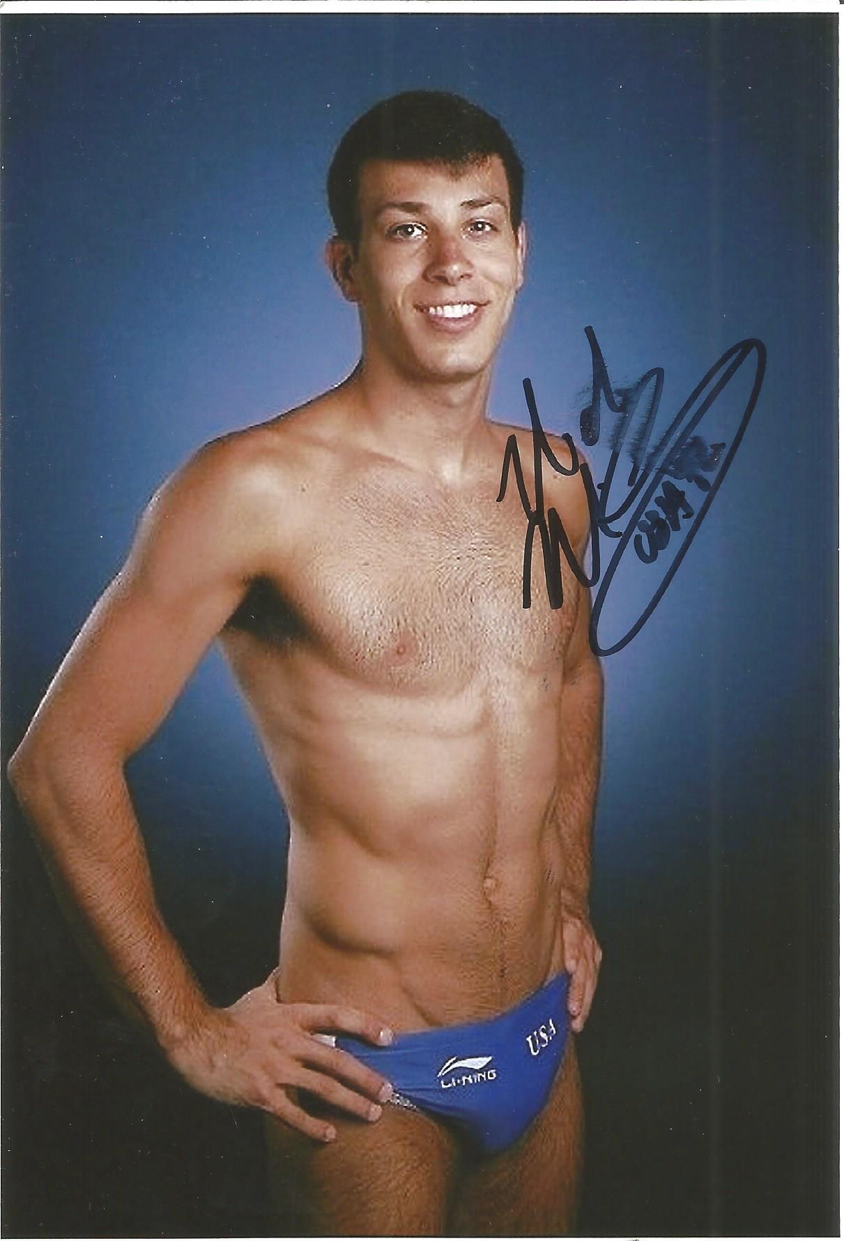 Olympics Nick McCory 6x4 signed colour photo of the bronze medallist in the 10m Synchronised