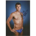 Olympics Nick McCory 6x4 signed colour photo of the bronze medallist in the 10m Synchronised