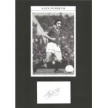 Football Alex Forsyth 12x8 mounted signature piece. Alexander Forsyth (born 5 February 1952) is a