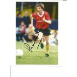 Ronnie Whelan 10x8 signed colour football photo pictured in action for Liverpool. Ronald Andrew