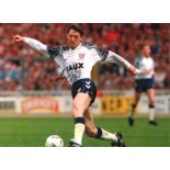 Football Peter Davenport 16x12 signed colour photo pictured in action for Middlesbrough in the