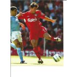 Harry Kewell 10x8 signed colour football photo pictured in action for Liverpool. Good Condition. All