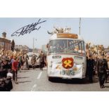 Football Autographed GEOFF HURST photo, a superb image depicting West Ham United's 1964 FA Cup