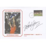 Football Autographed NOTTM FOREST commemorative cover, depicting the 1979 European Cup Final, signed