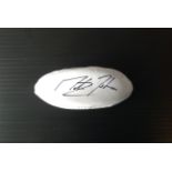 Rugby Union Martin Johnson signed miniature Rugby ball. Martin Osborne Johnson CBE (born 9 March