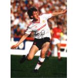 Football Peter Davenport 16x12 signed colour photo pictured in action for Manchester United. Good