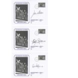 Lot of Football Autographed MAN UNITED commemorative covers, x 3 depicting the 1968 European Cup