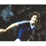 John Wark 10x8 signed colour football photo pictured in action for Ipswich Town. Good Condition. All