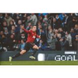 Football Robin Van Persie 8x12 signed colour photo picture celebrating while playing for