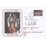 Football Autographed MAN UNITED commemorative cover, depicting the 1983 FA Cup Final, signed by