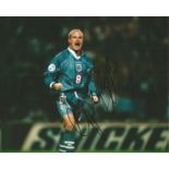 Football Paul Gascoigne 8x10 signed colour photo pictured celebrating during Euro 96. Good