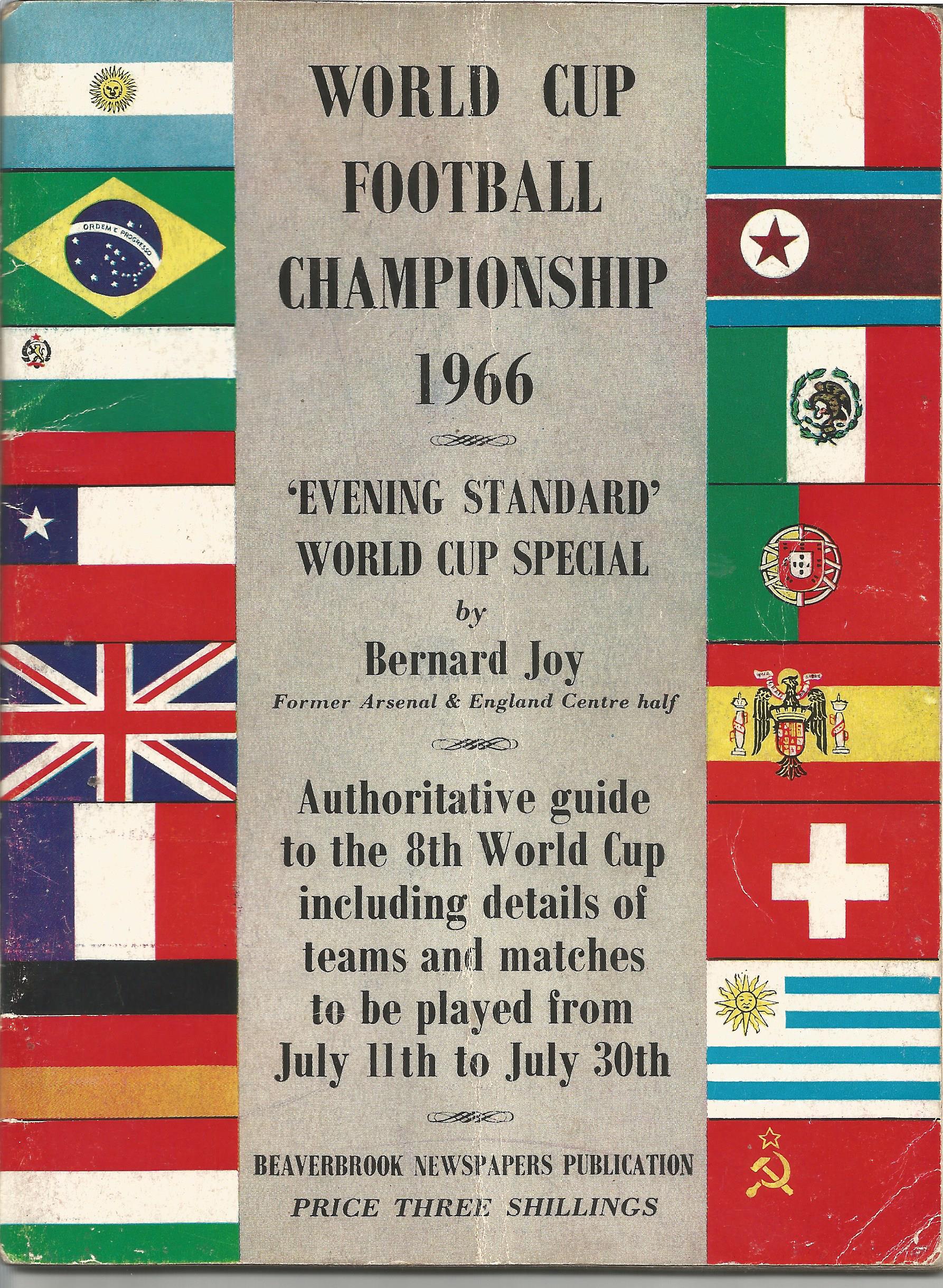 World Cup 1966 original Evening Standard authoritative guide to the 8th World Cup including