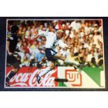 Football Paul Gascoigne 16x12 signed colour photo pictured scoring his iconic goal for England