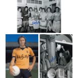 Lot of Football Autographed MIKE BAILEY photos, x 3 superb images depicting the former Wolverhampton