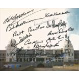 Wembley Legends 10x8 colour photo signed by 14 sporting greats includes Nat Lofthouse, Walter