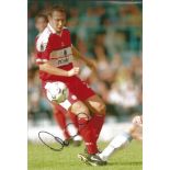 Noel Whelan 12x8 signed colour football photo pictured in action for Middlesbrough. Good