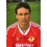 Football Mike Duxbury 16x12 signed colour photo pictured during his time with Manchester United.