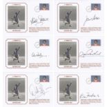 Lot of Football Autographed MAN UNITED commemorative covers, x 6 depicting a George Best Tribute,