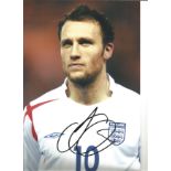 Dean Ashton 12x8 signed colour football photo pictured while om England duty. Dean Ashton (born 24