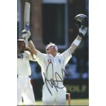 Cricket Ian Bell 12x8 signed colour photo pictured playing for England. Ian Ronald Bell MBE born