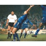 Kerry Dixon 10x8 signed colour football photo pictured celebrating while playing for Chelsea. Good