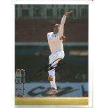 Cricket Graeme Swann 12x8 signed colour photo pictured bowling for England. Graeme Peter Swann
