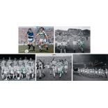 Lot of Football Autographed BOBBY LENNOX photos, x 5 superb images depicting the former Celtic