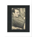 Football Jimmy Greaves signed 12x10 mounted b/w magazine photo. James Peter Greaves born 20 February