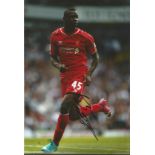 Football Mario Balotelli 12x8 signed colour photo pictured in action for Liverpool. Mario