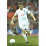 Football James Milner 12x8 signed colour photo pictured in action for England. Good Condition. All