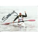 Olympics Sabrina Hering 6x4 signed colour photo of the Olympic silver medallist for Germany in the