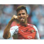 Football Olivier Giroud 8x10 signed colour photo pictured while playing for Arsenal. Good Condition.