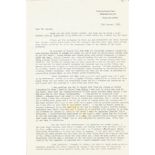 Elspeth Green MM awarding during Battle of Britain Typed signed letter to author Alan Cooper with