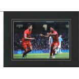 Philippe Coutinho signed colour Liverpool photo. Mounted to approx size 16x12. Good Condition. All