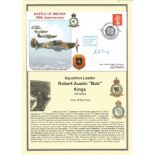 Squadron Leader Robert Austin Kings 238F Sqdn signed Battle of Britain 50th Anniversary RAF WW2 FDC.