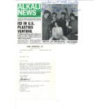 Beatles John Lennon signed 1963 Alkali News newspaper, an in-house magazine for chemical giant