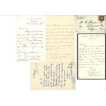 Historical Political Autograph collection 1800/1900s letters and signature pieces, some