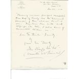 John Strange Winter ALS, hand written letter dated 22/1/1910. Novelist. Good Condition. All