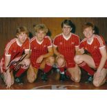 Football Autographed GORDON STRACHAN photo, a superb image depicting Aberdeen s Strachan, Neale